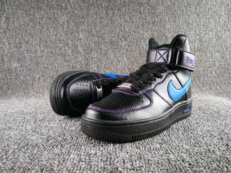 VLONE x Nike Air Force 1 High Collection Black Blue Shoes